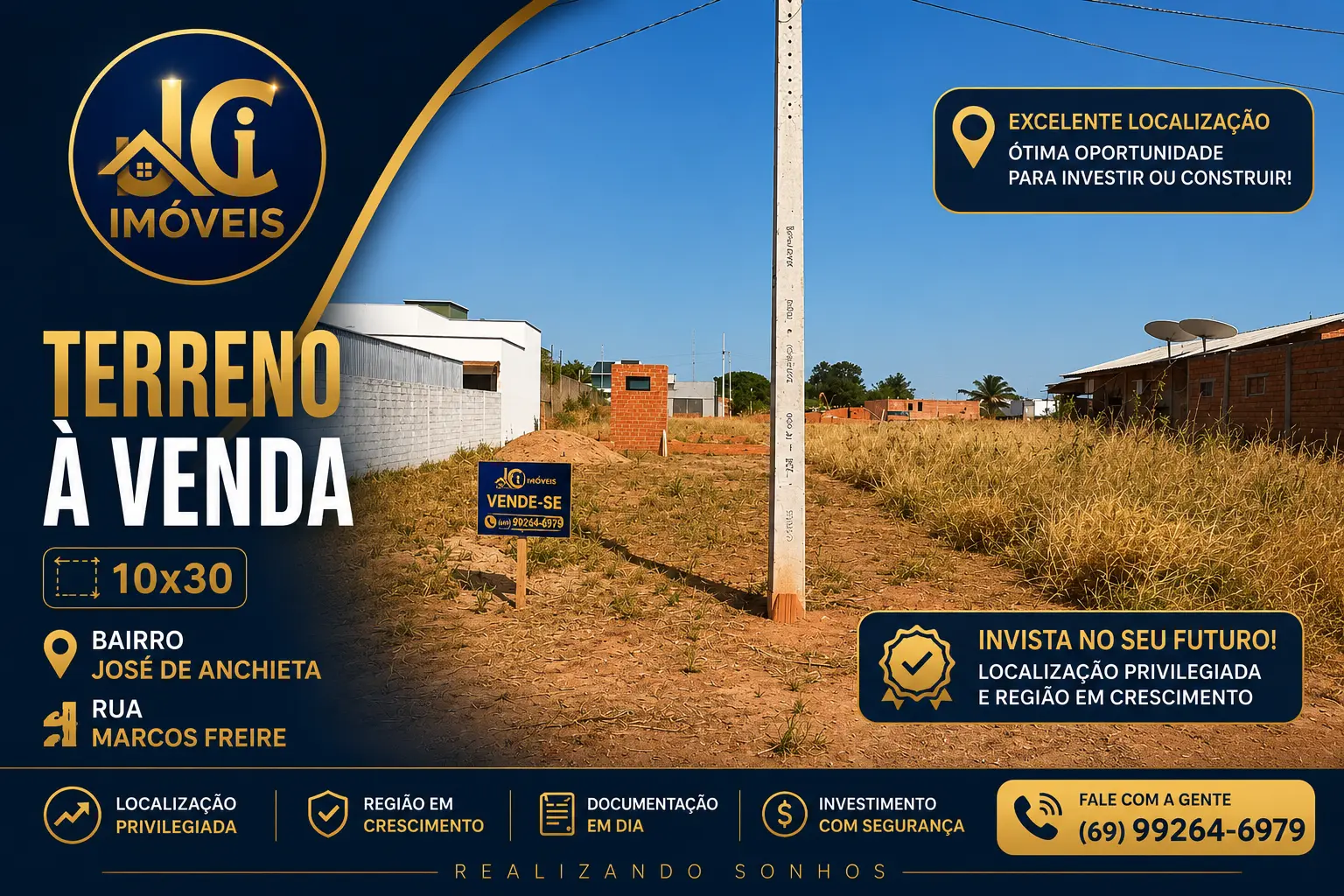 Excelente terreno - Lote 13 Quadra 192 Setor 003 Lote 13 Quadra 192