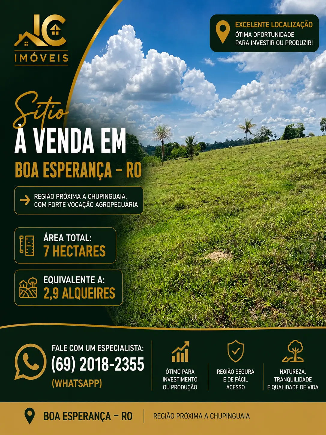 Sito em Chupinguaia | Boa Esperança – RO